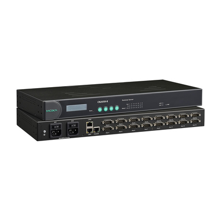 MOXA 8Ports Rs-232/422/485 Terminal Server W/ Db9 Connector, Dual CN2650I-8-2AC